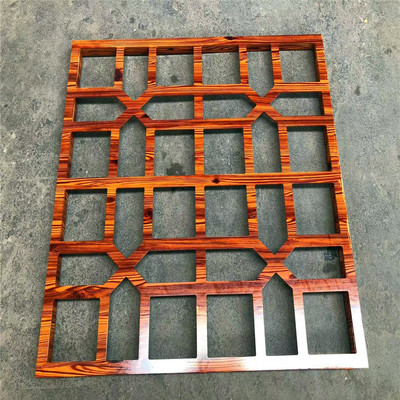 復式木紋鋁花格窗 庭院中式美學與現代工藝的完美融合